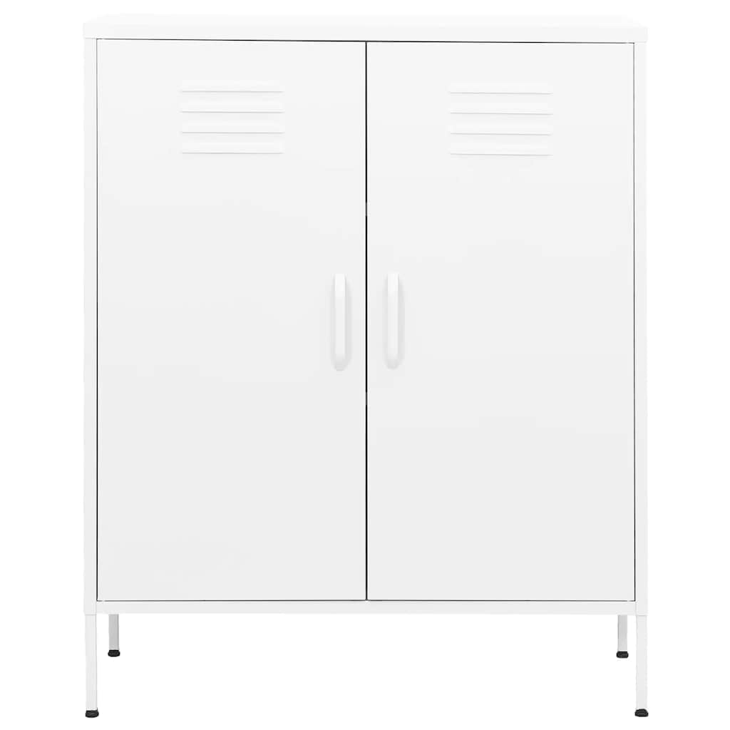 Storage Cabinet White 80x35x101.5 cm Steel